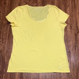 Nautica Sleepwear Scoop Neck Pajama T-Shirt Yellow Women’s Medium